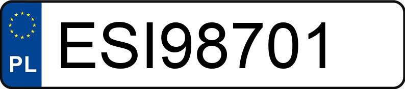 Numer rejestracyjny ESI98701 posiada OPEL Astra Classic III MR`10 E5 Astra Classic III MR`10 E5