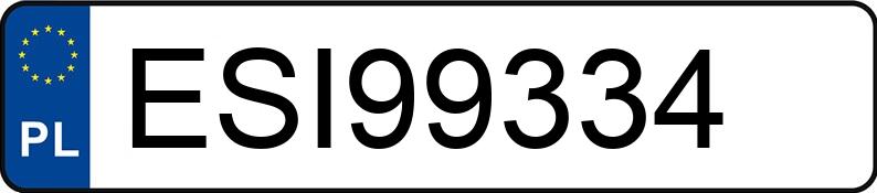 Numer rejestracyjny ESI 99334 posiada BMW 320CI - ESI99334