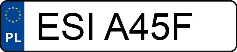 Numer rejestracyjny ESI A45F posiada ZETOR Z 7245 Z 7245 - ESIA45F Numer rejestracyjny ESI A45F posiada ZETOR Z 7245 Z 7245 - ESIA45F