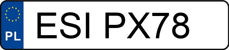 Numer rejestracyjny ESI PX78 posiada VOLKSWAGEN Passat GP 1.9 TDI MR`00 E3 Trendline - ESIPX78