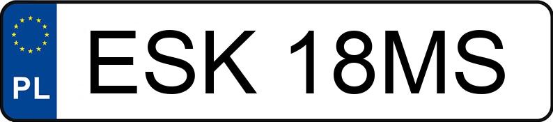 Numer rejestracyjny ESK 18MS posiada TOYOTA Corolla Sedan MR`02 E3 Base - ESK18MS