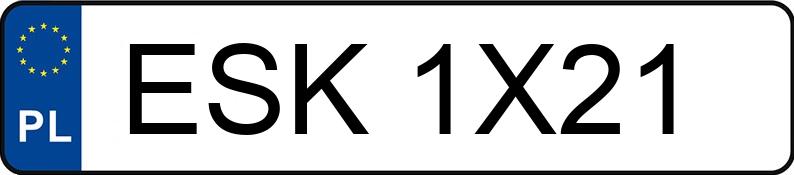 Numer rejestracyjny ESK 1X21 posiada SAAB 9-3 Sport Kombi 1.8 MR`08 E4 i Linear - ESK1X21