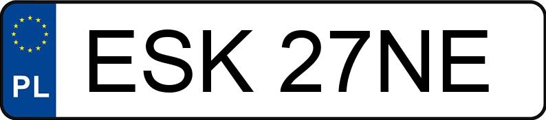 Il numero di registrazione ESK 27NE ha OPEL Corsa C 1.3 CDTI MR`00 E3 Cosmo - ESK27NE