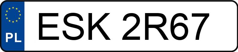 Numer rejestracyjny ESK 2R67 posiada FIAT PUNTO - ESK2R67