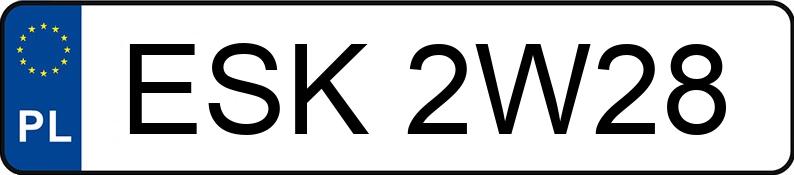 Numer rejestracyjny ESK 2W28 posiada FORD FOCUS - ESK2W28