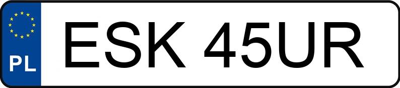 Numer rejestracyjny ESK 45UR posiada SEAT CORDOBA - ESK45UR