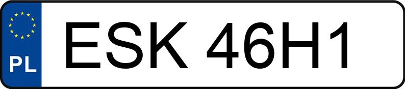 Numer rejestracyjny ESK 46H1 posiada VOLKSWAGEN CC - ESK46H1 Numer rejestracyjny ESK 46H1 posiada VOLKSWAGEN CC - ESK46H1