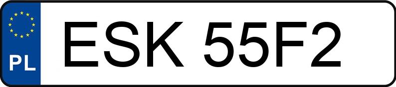 Numer rejestracyjny ESK 55F2 posiada AUDI A1 Sportback 2.0 TDi MR`12 E5 8X Ambition - ESK55F2