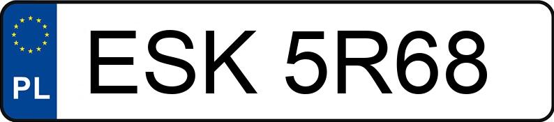 Numer rejestracyjny ESK 5R68 posiada OPEL Vectra C 2.2 MR`02 E3 GTS - ESK5R68