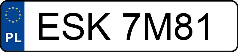 Numer rejestracyjny ESK 7M81 posiada BMW 525i 24V Kat. E34 525i 24V Kat. E34 - ESK7M81 Numer rejestracyjny ESK 7M81 posiada BMW 525i 24V Kat. E34 525i 24V Kat. E34 - ESK7M81