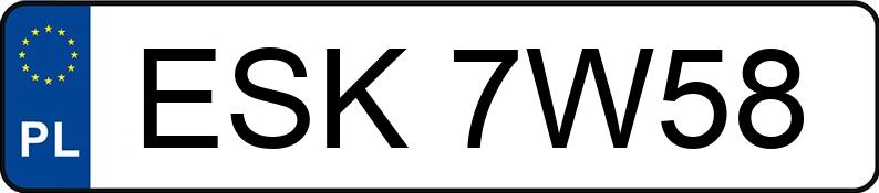 Numer rejestracyjny ESK 7W58 posiada AUDI A4 Avant 2.0 TDi MR`15 E6 B9 A4 Avant 2.0 TDi MR`15 E6 B9 - ESK7W58