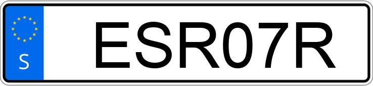 Numer rejestracyjny ESR07R posiada Volvo 760