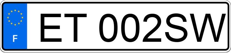 Le numéro d’enregistrement ET002SW a RENAULT KANGOO EXPRESS II