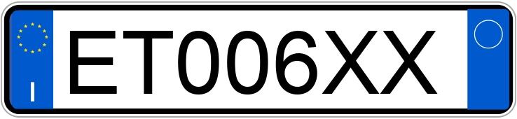 Numer rejestracyjny ET006XX posiada FIAT Punto 4a serie