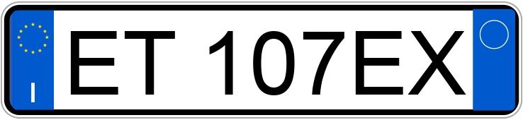 Numer rejestracyjny ET107EX posiada AUDI A3 3a serie