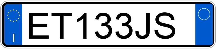 Numer rejestracyjny ET133JS posiada PEUGEOT 208 1o serie