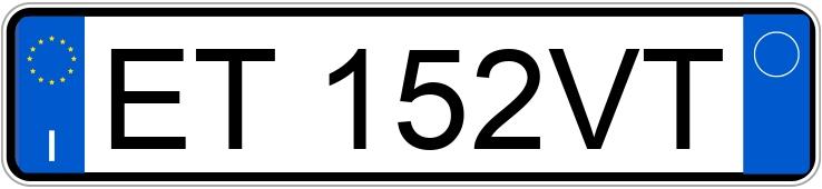 Numer rejestracyjny ET152VT posiada LANCIA Ypsilon 3a serie