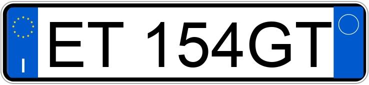 Numer rejestracyjny ET154GT posiada FIAT Punto 4a serie Numer rejestracyjny ET154GT posiada FIAT Punto 4a serie