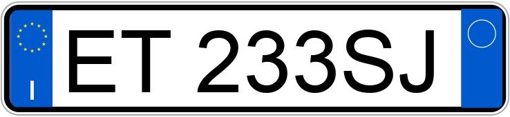 Numer rejestracyjny ET233SJ posiada FORD B-Max