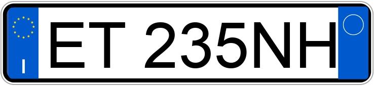 Numer rejestracyjny ET235NH posiada LANCIA Ypsilon 3a serie