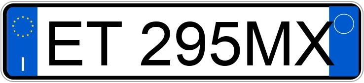 Numer rejestracyjny ET295MX posiada FIAT Punto 4a serie