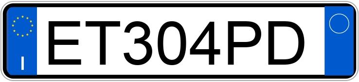 Numer rejestracyjny ET304PD posiada HONDA Jazz 2a serie 08-15 Numer rejestracyjny ET304PD posiada HONDA Jazz 2a serie 08-15