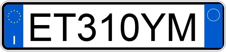 Numer rejestracyjny ET310YM posiada MINI Mini Paceman