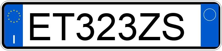 Numer rejestracyjny ET323ZS posiada FORD S-Max