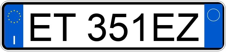 Numer rejestracyjny ET351EZ posiada ALFA ROMEO Giulietta