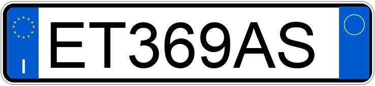 Numer rejestracyjny ET369AS posiada FIAT Punto 4a serie