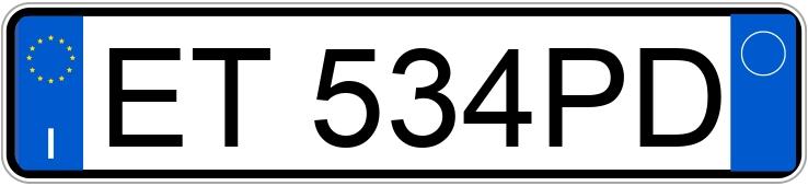 Numer rejestracyjny ET534PD posiada FIAT 500L Numer rejestracyjny ET534PD posiada FIAT 500L