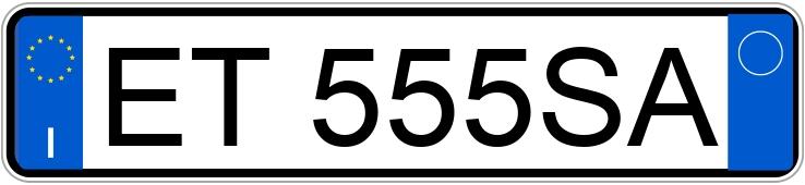 Numer rejestracyjny ET555SA posiada LANCIA Y Numer rejestracyjny ET555SA posiada LANCIA Y