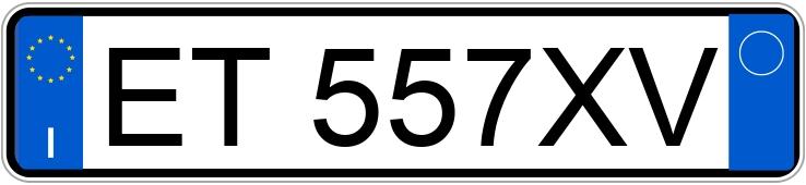 Numer rejestracyjny ET557XV posiada FIAT Punto 4a serie Numer rejestracyjny ET557XV posiada FIAT Punto 4a serie