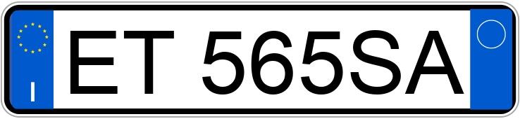 Numer rejestracyjny ET565SA posiada DACIA Duster 1a serie