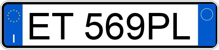 Numer rejestracyjny ET569PL posiada LAND ROVER RR Evoque 1a serie