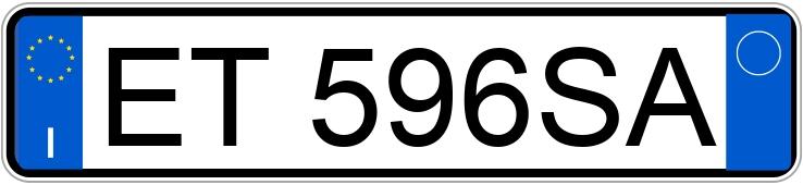 Numer rejestracyjny ET596SA posiada HONDA Jazz 2a serie 08-15