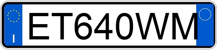 Numer rejestracyjny ET640WM posiada FIAT Panda 3a serie