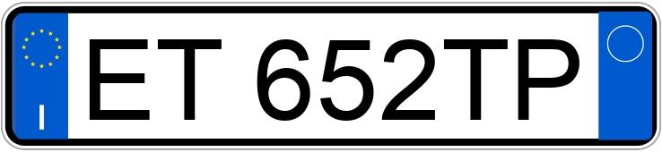 Numer rejestracyjny ET652TP posiada MINI Mini Countrym.