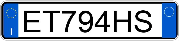 Numer rejestracyjny ET794HS posiada FIAT Panda 3a serie Numer rejestracyjny ET794HS posiada FIAT Panda 3a serie