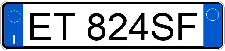 Numer rejestracyjny ET824SF posiada MERCEDES Classe A