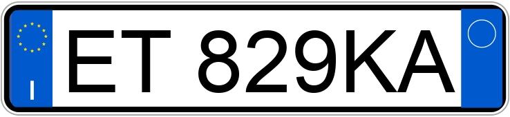 Numer rejestracyjny ET829KA posiada SEAT Ibiza 4a serie
