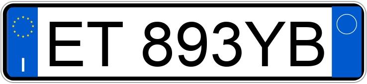 Numer rejestracyjny ET893YB posiada VOLKSWAGEN Golf 7a serie Numer rejestracyjny ET893YB posiada VOLKSWAGEN Golf 7a serie