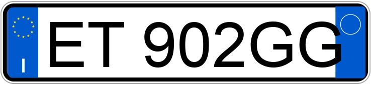 Numer rejestracyjny ET902GG posiada FIAT 500