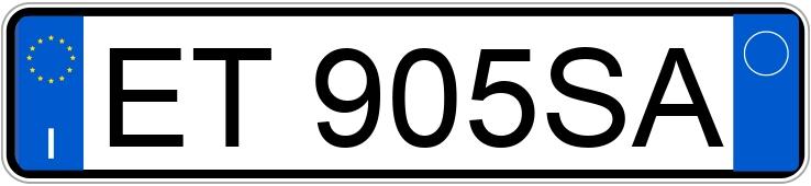 Numer rejestracyjny ET905SA posiada SMART fortwo 2a serie