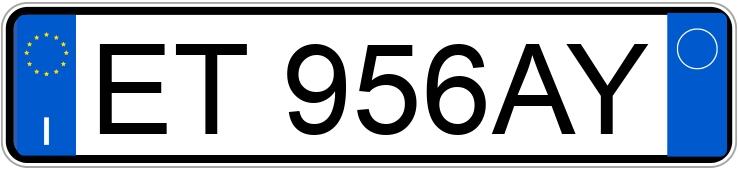 Numer rejestracyjny ET956AY posiada FIAT Panda 3a serie