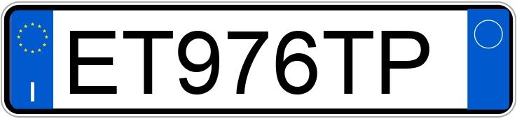 Numer rejestracyjny ET976TP posiada LAND ROVER RR Evoque 1a serie