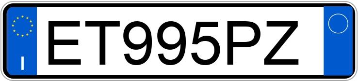 Numer rejestracyjny ET995PZ posiada FIAT 500L