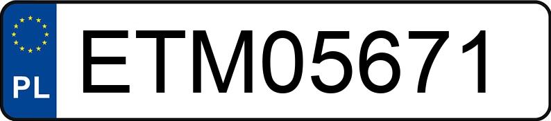 Numer rejestracyjny ETM 05671 posiada OPEL CORSA-D - ETM05671