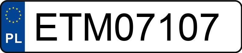 Numer rejestracyjny ETM 07107 posiada AUDI A4 Avant 2.0 Kat. MR`00 E3 8E A4 Avant 2.0 Kat. MR`00 E3 8E - ETM07107