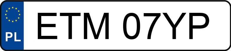 Numer rejestracyjny ETM 07YP posiada KIA SPORTAGE - ETM07YP